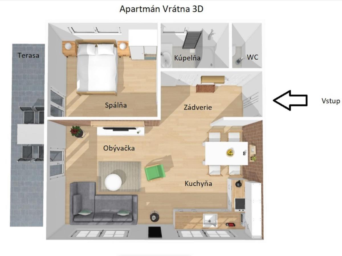 Apartman Vratna Terchova Exterior photo